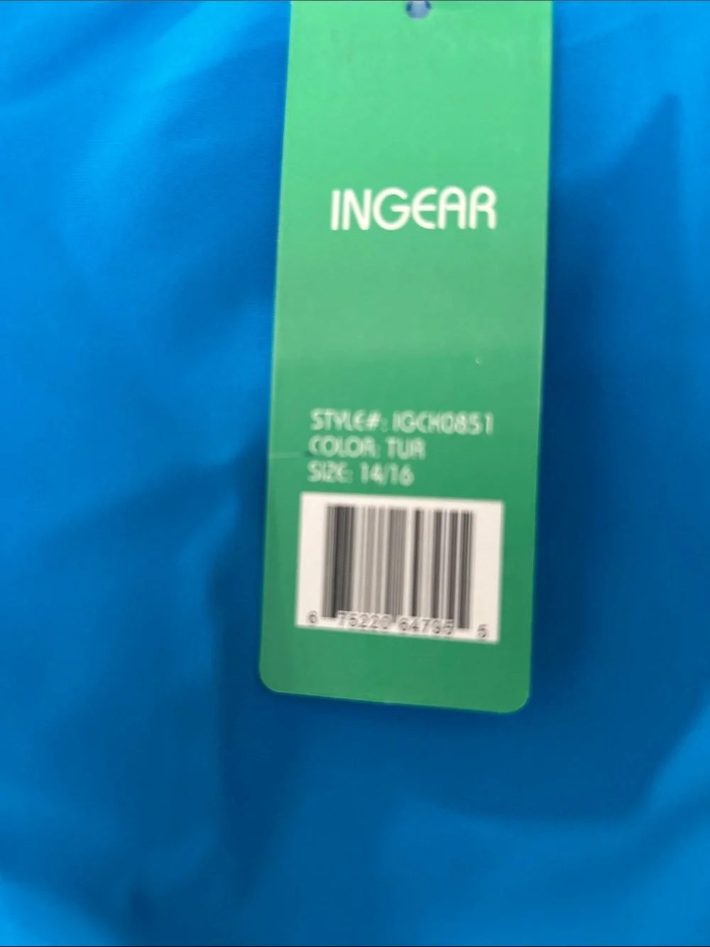 Ingear Bright Blue Halter One-Piece Swimsuit